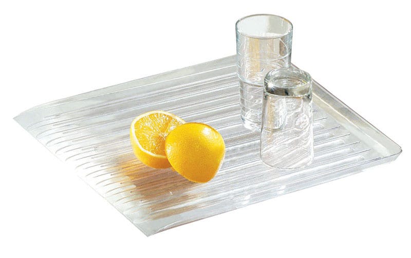 iDesign 68780 Forma 12 in. L X 14 in. W X 1 in. H Clear Plastic Drain Board