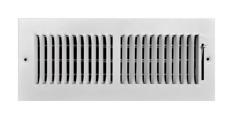 Tru Aire C102M12X04 4 in. H X 12 in. W 2-Way Powder Coat White Steel Wall/Ceiling Register