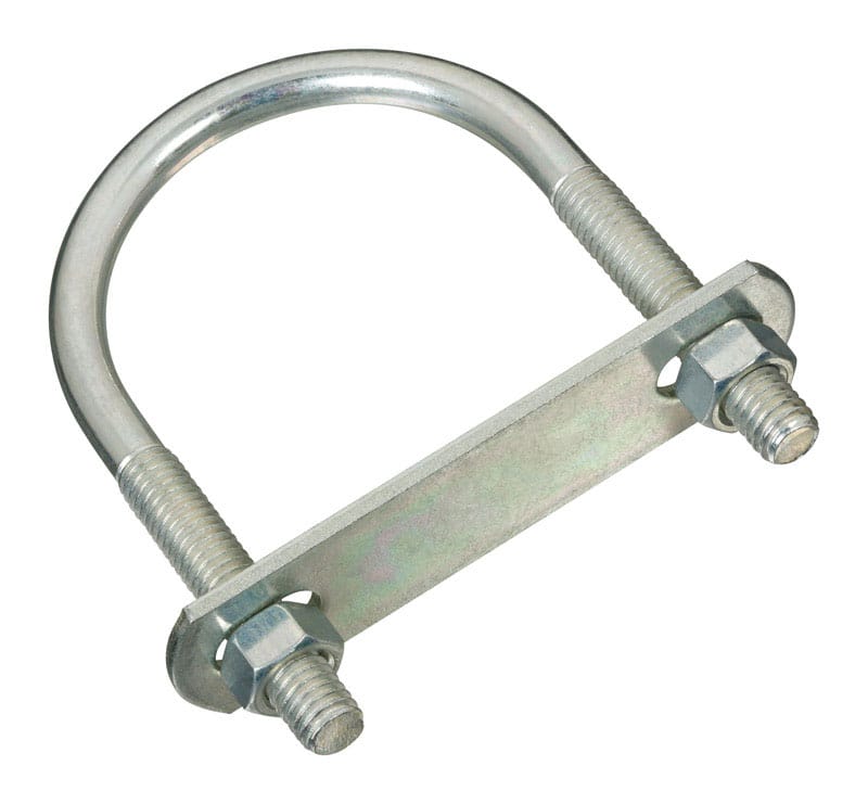 National Hardware N222-208 3/8 in. X 2-1/2 in. W X 4 in. L Coarse Zinc-Plated Steel U-Bolt