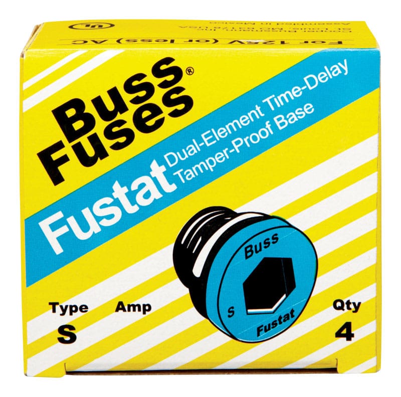 Bussmann S-6-1/4 6-1/4 amps Plug Fuse 4 pk