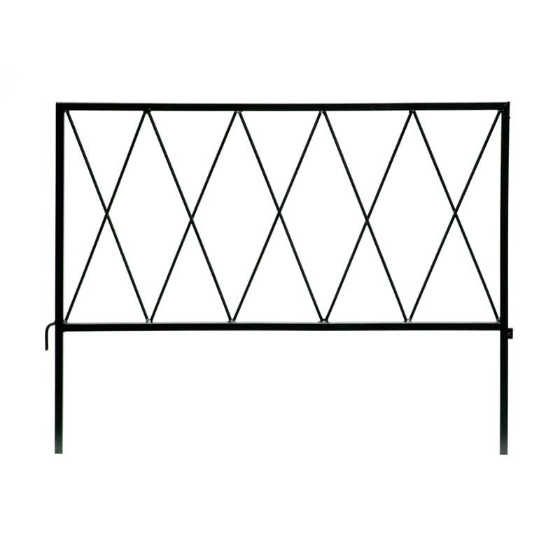 Glamos Wire 771020 22 ft. L X 18 in. H Metal Black Garden Fence