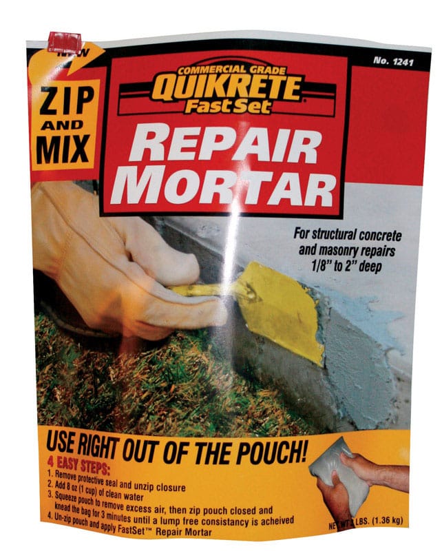 Quikrete 124115 Fast Set Repair Mortar 3 lb Gray