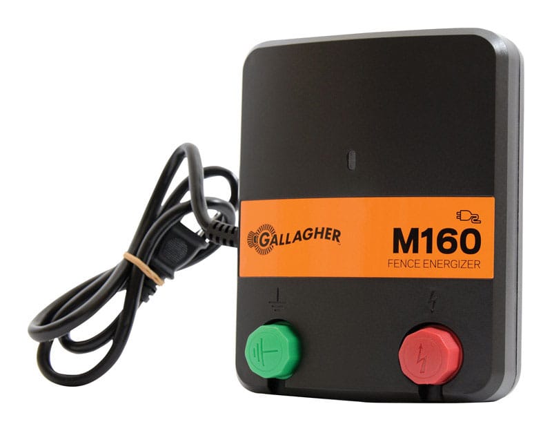 Gallagher G330444 M160 110 V Electric-Powered Fence Energizer 836352000 sq ft Black/Orange
