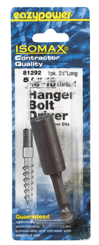 Eazypower 81292 Isomax Hex 5/16 in.-18 in. X 2.5 in. L Screwdriver Bit Adapter Steel 1 pc