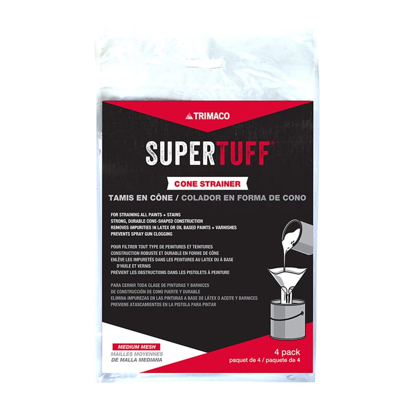Supertuff 11101 White Mesh Cone Paint Strainers
