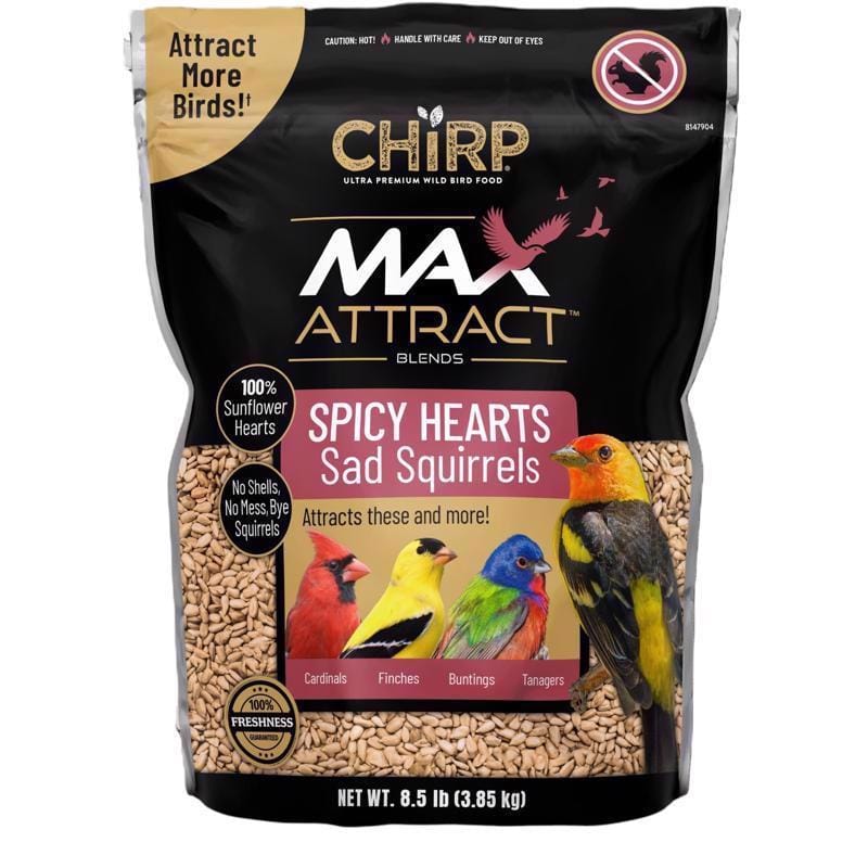 Chirp 17389 Max Attract Sunflower Hearts Wild Bird Food 8.5 lb