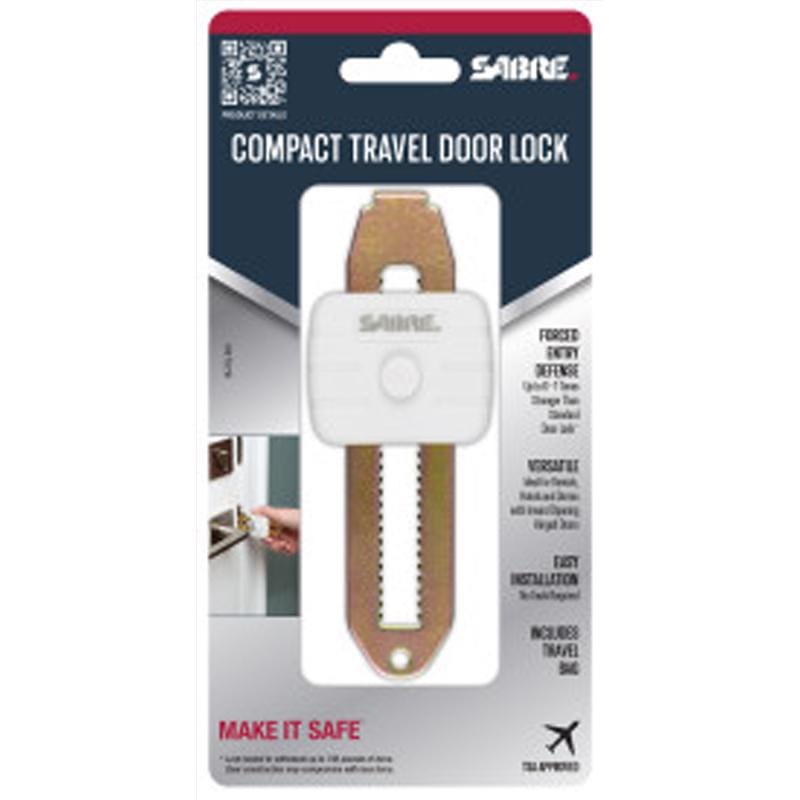 Sabre HS-TDL-WH White Multi-Material Travel Door Lock