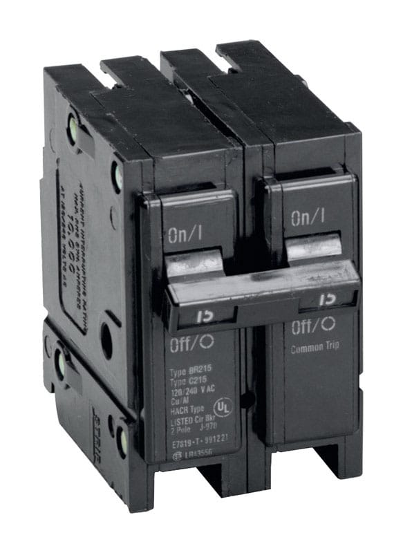 Eaton BR215 15 amps Plug In 2-Pole Circuit Breaker