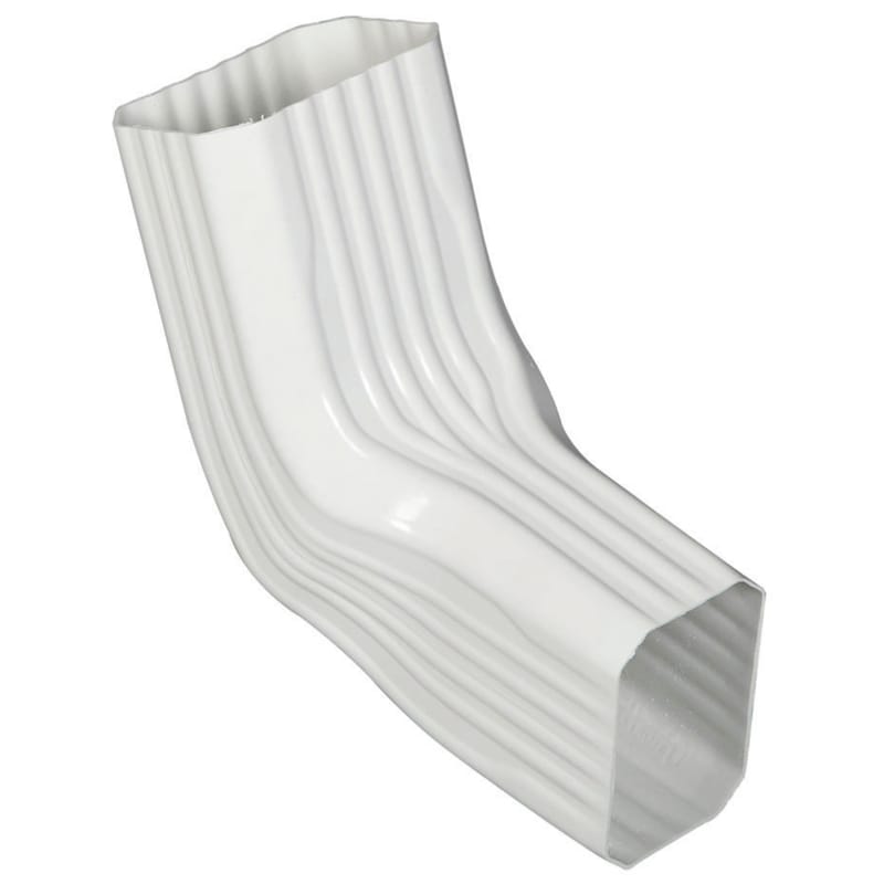 Amerimax 37066HP 9.25 in. H X 3.25 in. W X 8 in. L White Vinyl A to B Gutter Elbow