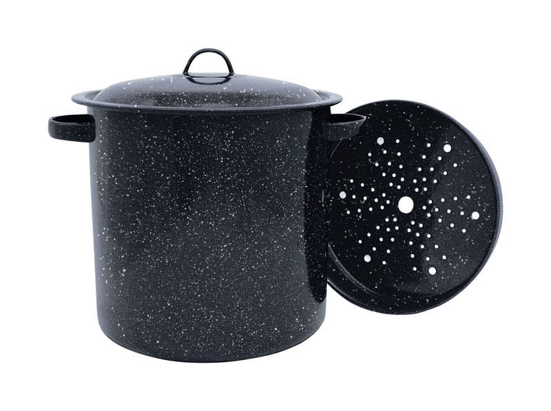 Granite Ware 308930 Aluminum Pot 10 in. 15.5 qt Black