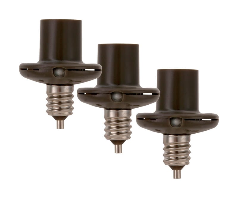 Amertac SLC2BCB3NB Westek Bronze Photoelectric Candelabra Light Control 3 pk