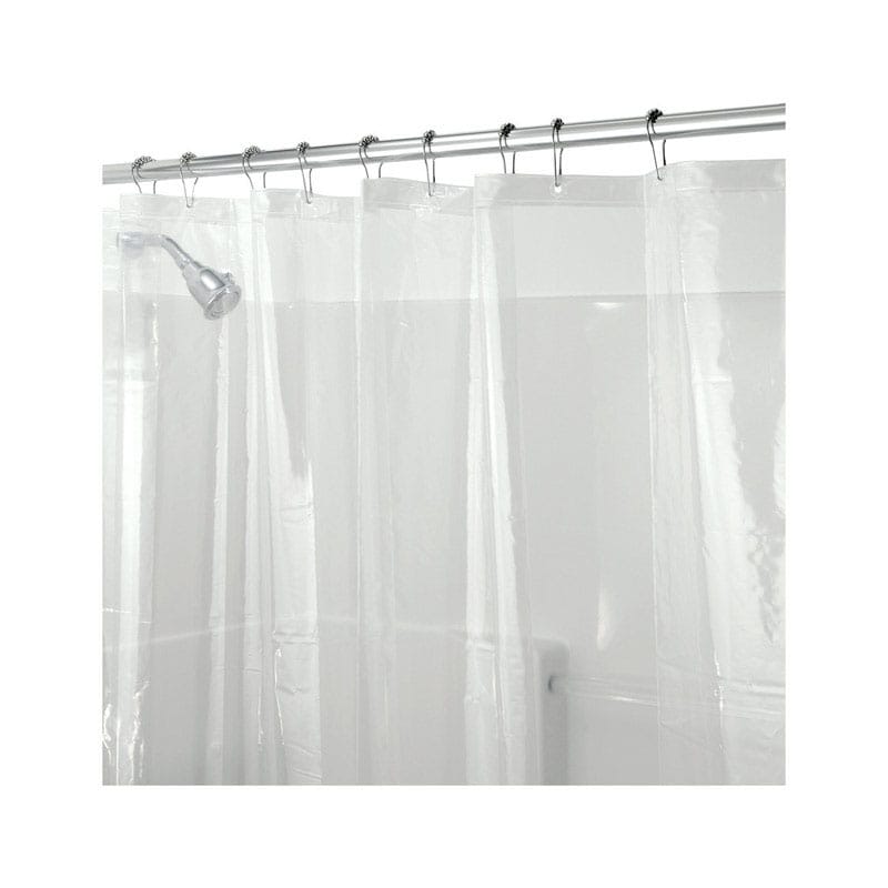 iDesign 12052 72 in. H X 72 in. W Clear Solid Shower Curtain Liner PEVA