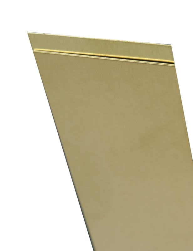 K&S 8226 0.093 in. X 1/2 in. W X 12 in. L Mill Brass Metal Strip