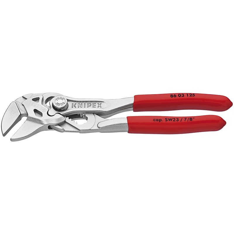Knipex 86 03 125 SBA 5 in. Chrome Vanadium Steel Smooth Jaw Mini Pliers Wrench