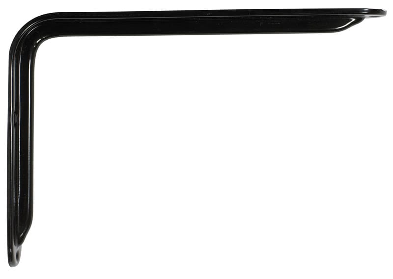 Knape & Vogt RP-0099-12BK John Sterling Black Steel Decorative Bracket 12 Ga. 12 in. L 125 lb
