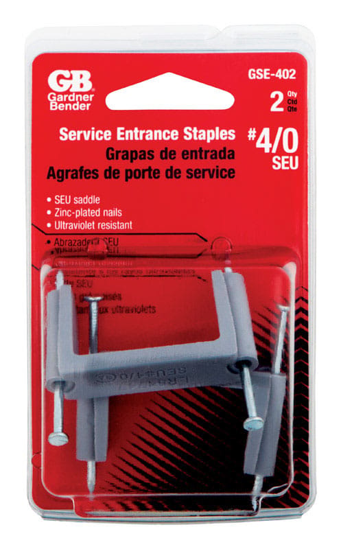 Gardner Bender GSE-402 1-1/2 in. W Plastic Insulated Service Entrance Cable Strap 2 pk