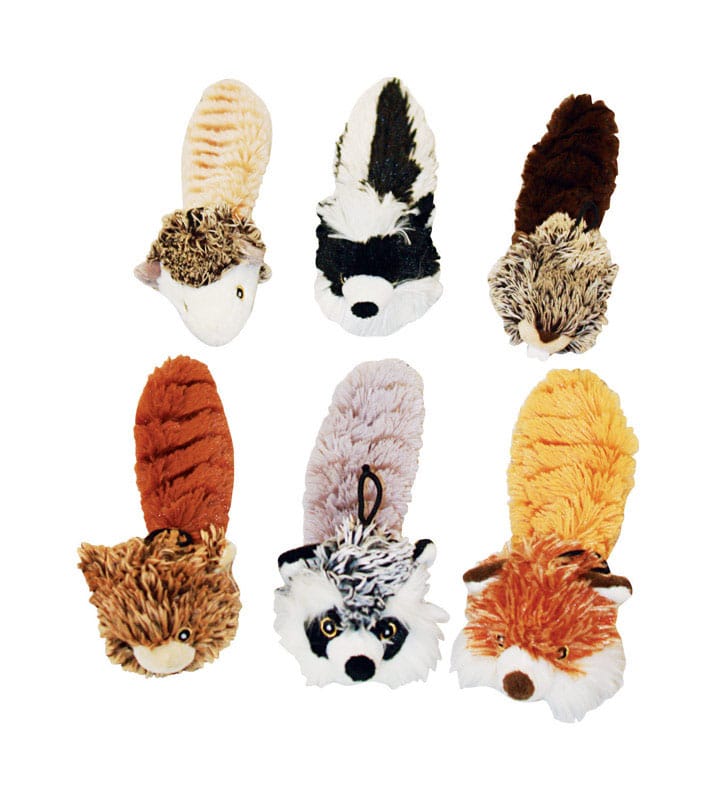 Multipet 37603-12 Bouncy Burrow Buddies For Dog Assorted Plush Assortment Dog Toy Medium 1 pk