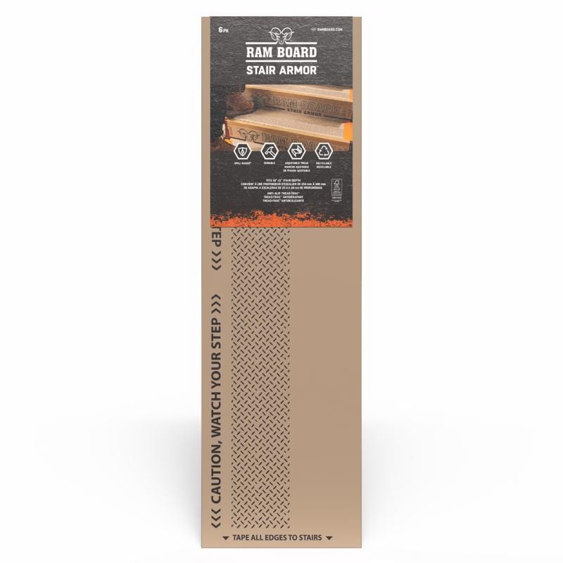 Ram Board RBSA 36 Stair Armor 19 in. H X 34 in. W Polypropylene Stair Protector 6 pc