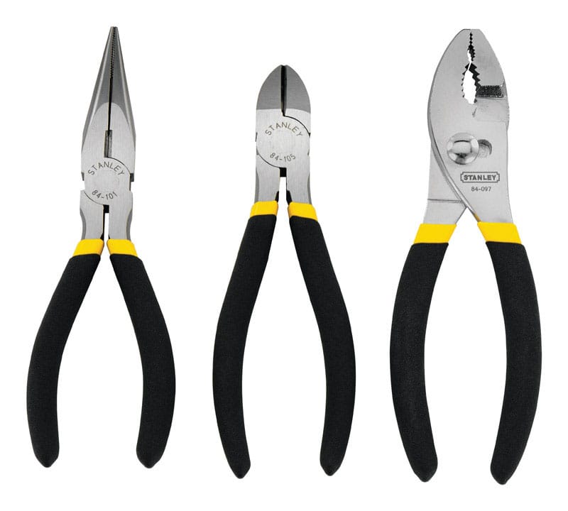 Stanley 84-114 3 pc Drop Forged Steel Pliers Set 6 in. L