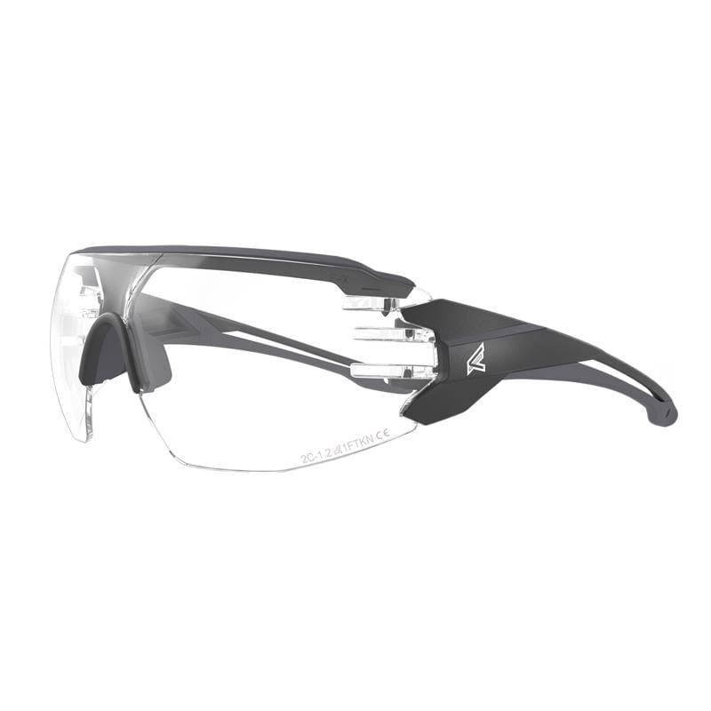 Edge Eyewear TV121VS Anti-Fog Taven Safety Glasses Clear Lens Black Frame