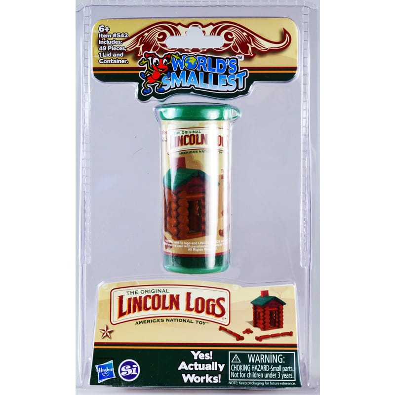 Super Impulse 542 World's Smallest Lincoln Logs Brown/Green 49 pc
