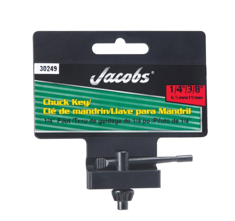 Jacobs 30249 1/4 to 3/8 in. X 1/4 in. KG1 Chuck Key T-Handle Steel 1 pc