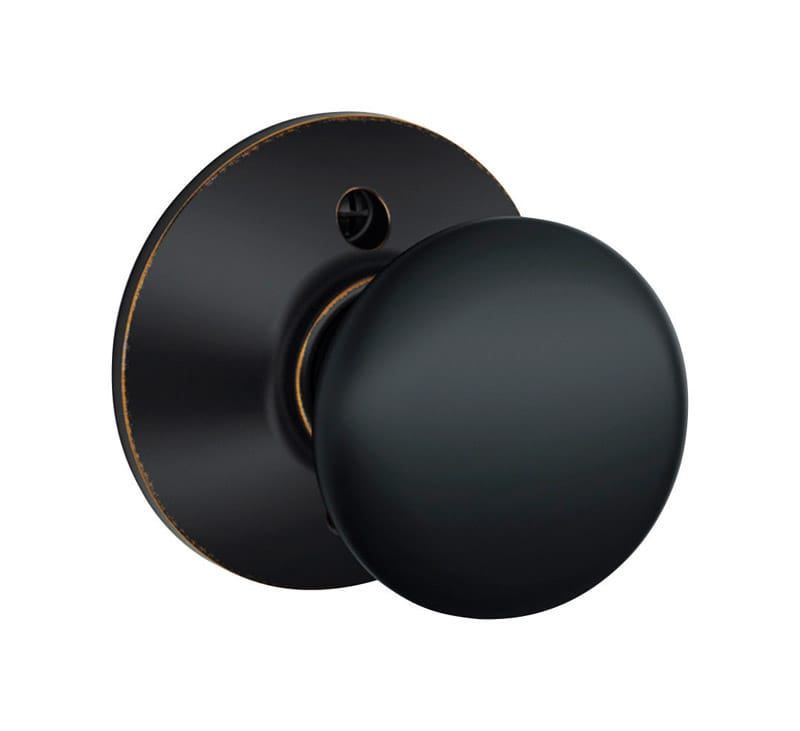 Schlage F170PLY716 Plymouth Aged Bronze Dummy Knob