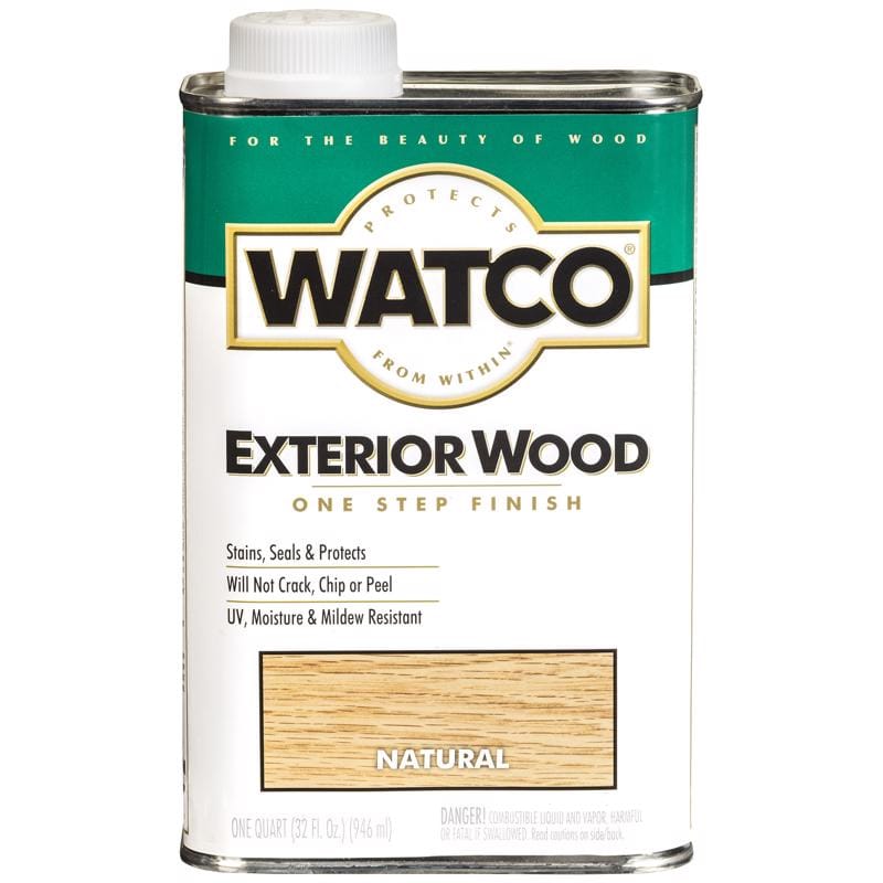 Watco 67741 Natural Transparent Oil-Based Wood Finish 1 qt