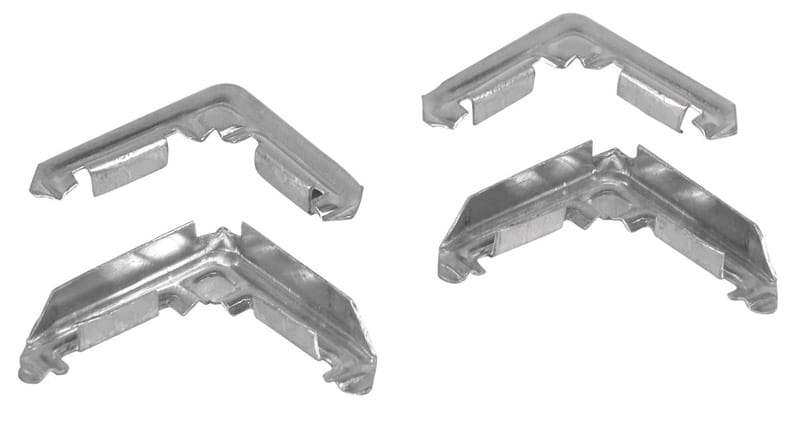 Prime-Line PL14294 Mill Metal 5/16 in. W X 3/4 in. L Screen Frame Corner 1 pk