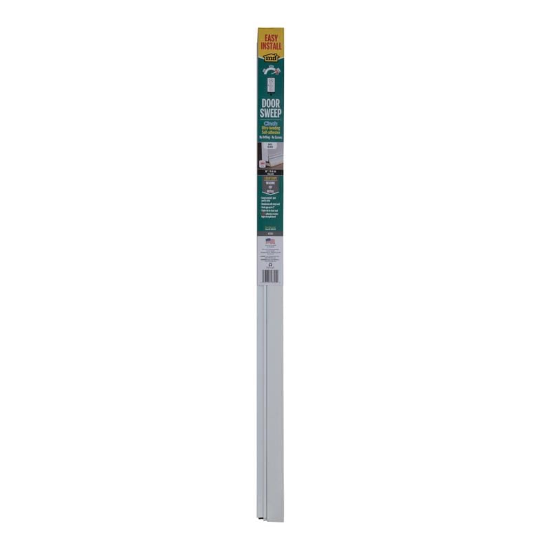M-D Building Products 43301 CINCH White Aluminum/Vinyl Weatherstrip For Doors 36 in. L X 2 in.