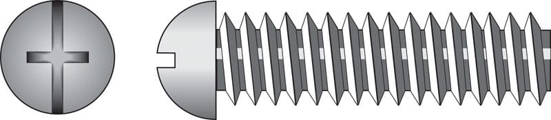 Hillman 90170 No. 8-32 Ga. X 1/4 in. L Combination Round Head Zinc-Plated Steel Machine Screws 100 pk