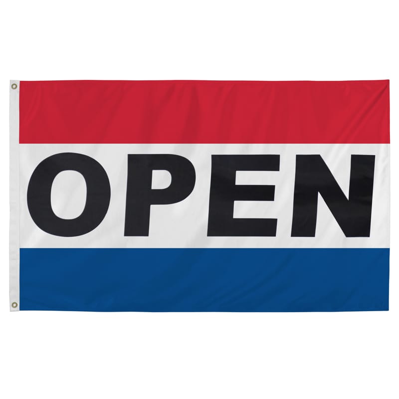Valley Forge 35236105 Open Flag 36 in. H X 60 in. W