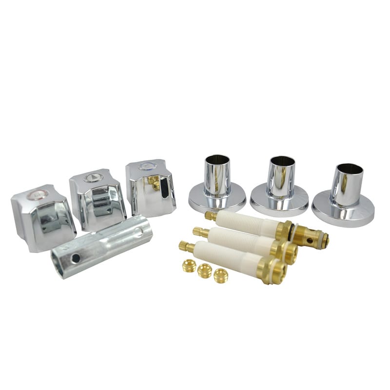 Danco 9D00039672 For Kohler Chrome Tub and Shower 3-Handle Remodeling Kit
