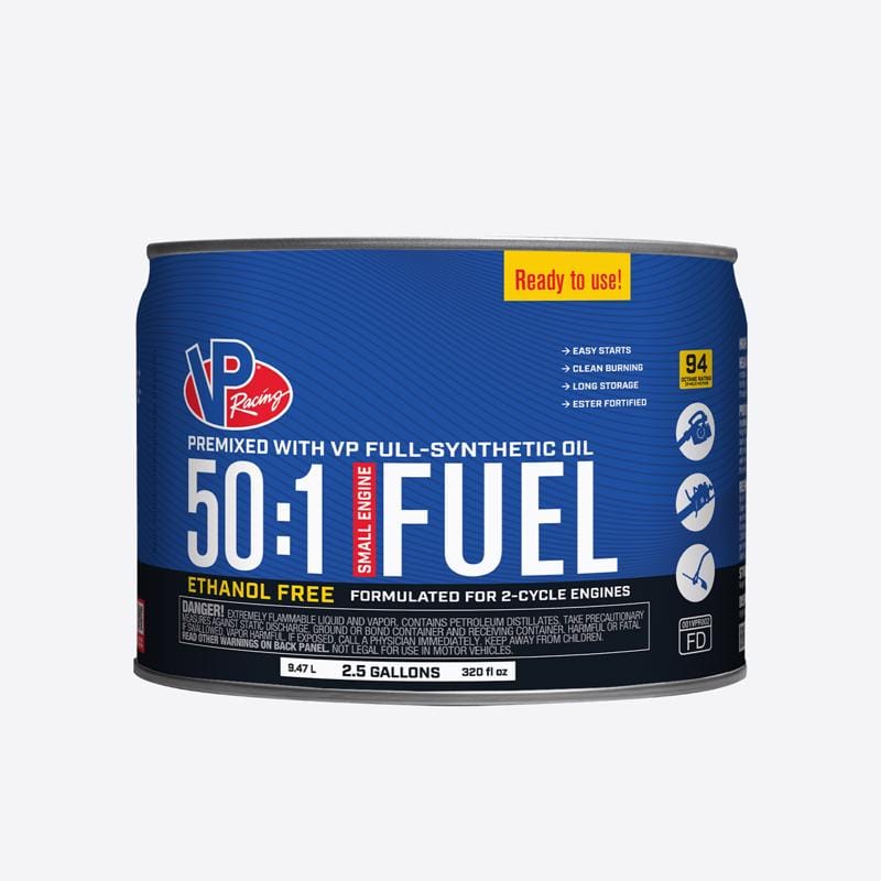 VP Racing Fuels 62325 Ethanol-Free 2-Cycle Pre-Mixed Fuel 2.5 gal