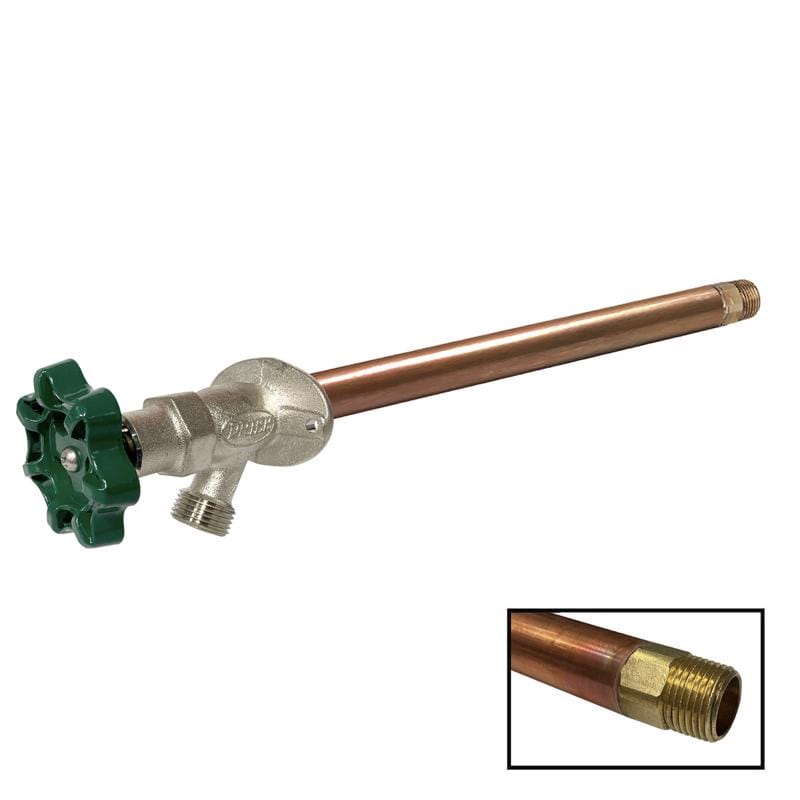 Prier C-134D12-BULK C-134 Series 1/2 in. MPT X 1/2 in. Sweat Brass Freezeless Wall Hydrant