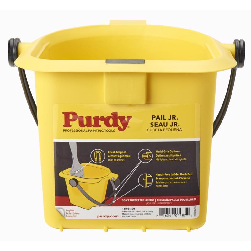 Purdy 14T921100 Yellow 1 qt Plastic Bucket