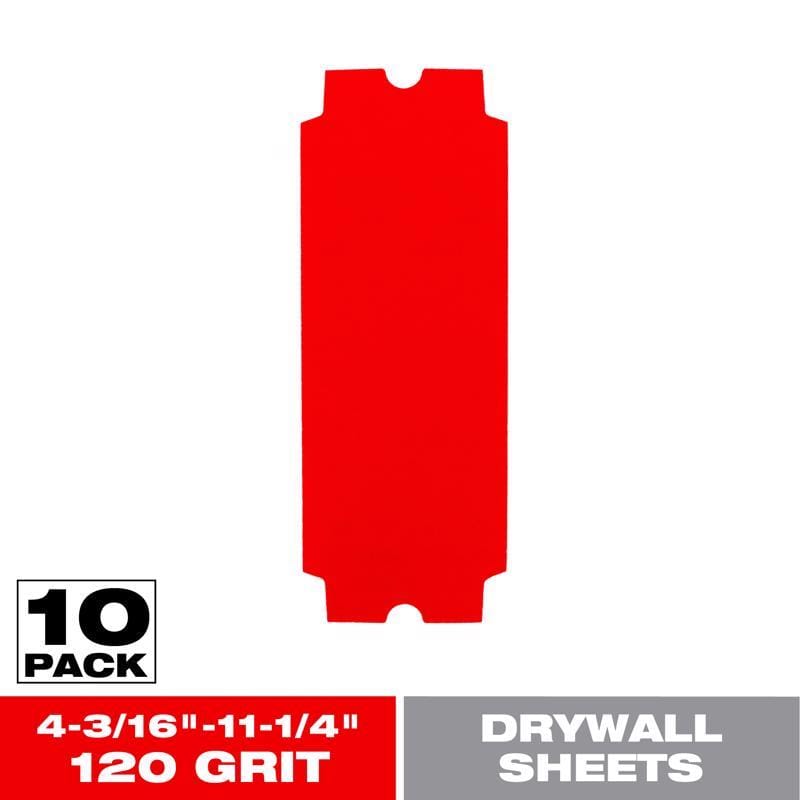 Diablo DCS431120S10G 11-1/4 in. L X 4-3/16 W 120 Grit Ceramic Blend Drywall Sanding Sheet 10 pk