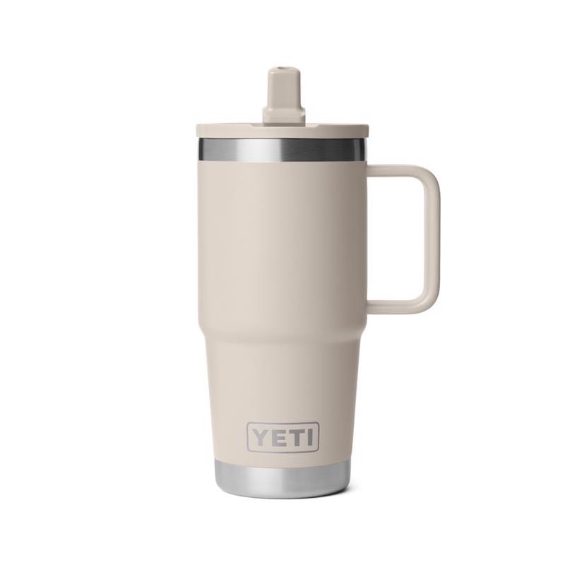 Yeti 21071506283 Rambler 20 oz Cape Taupe BPA Free Travel Straw Mug
