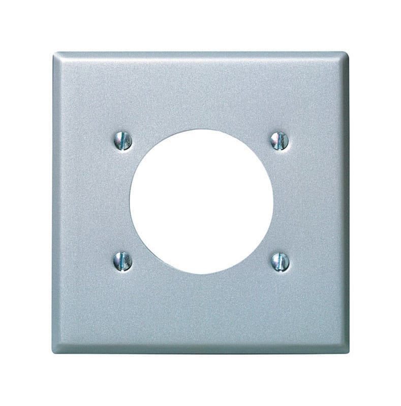 Leviton 04934-000 Smooth 2 gang Steel Outlet Wall Plate 1 pk
