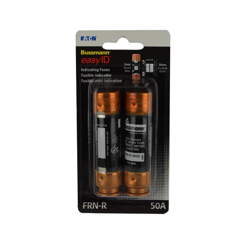 Bussmann BP/FRN-R-50ID EasyID 50 amps Dual Element Time Delay Fuse 2 pk