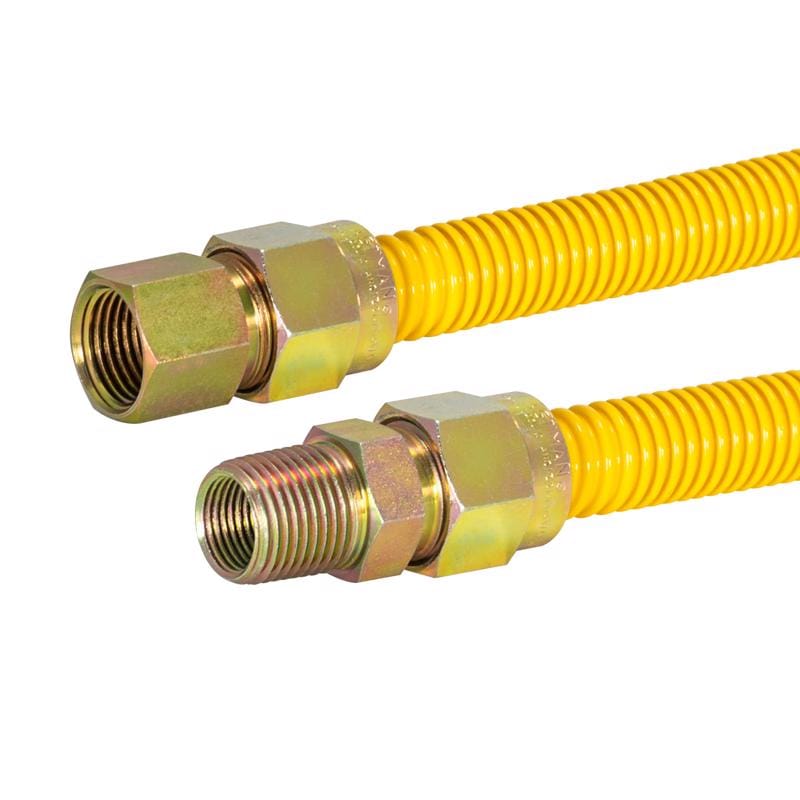 Eastman 30YE515024 1/2 in. FIP in. X 1/2 in. D FIP 24 in. Stainless Steel Gas Connector