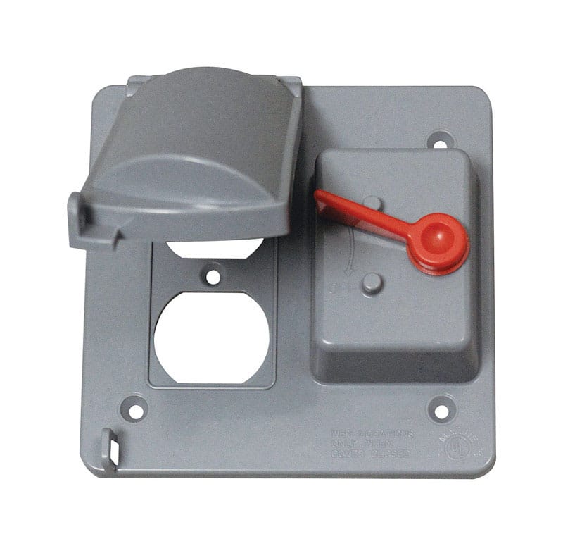 Sigma Engineered Solutions 14325 Square Plastic 2 gang 4.84 in. H X 4.84 in. W Combo Box Cover