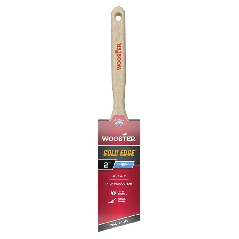 Wooster 5231-2 Gold Edge 2 in. Firm Angle Paint Brush