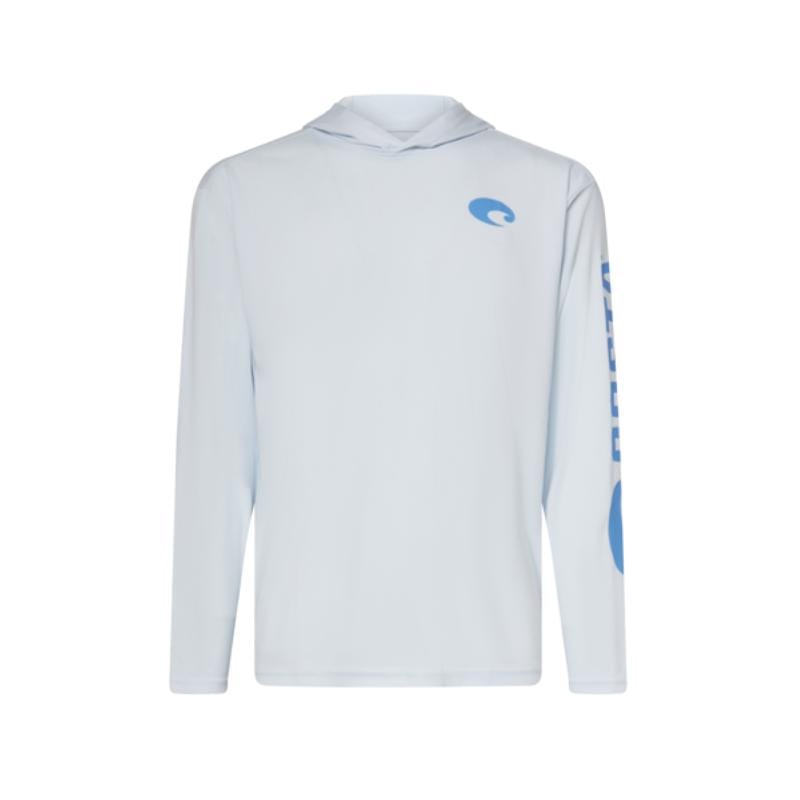 Costa FQA400039-62FM M Long Sleeve Men's Hooded Arctic Blue Technical Hood Tee Shirt