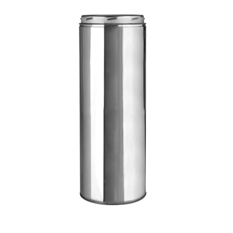 Selkirk 206018U 6 in. D X 18 in. L Stainless Steel Chimney Pipe