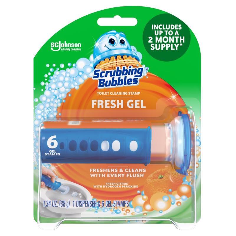 Scrubbing Bubbles 71380 Citrus Scent Continuous Toilet Cleaning System 1.34 oz Gel