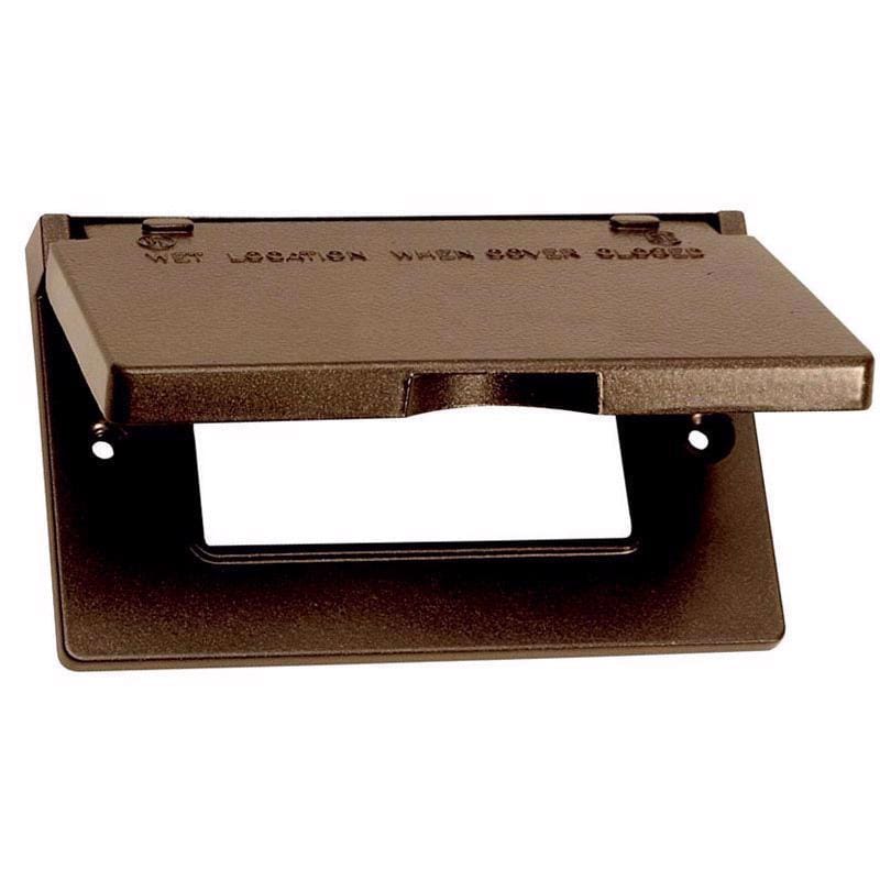 Sigma Engineered Solutions 14249BR Rectangle Die-Cast Metal 1 gang 2.83 in. H X 4.57 in. W Horizontal GFCI C