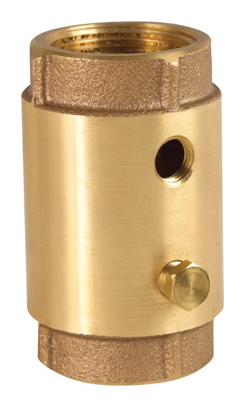 Campbell CVB-5TLF 1-1/4 in. D X 1-1/4 in. D FNPT Red Brass Spring Loaded Check Valve