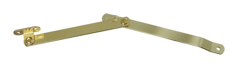 National Hardware N208-611 Brass-Plated Steel Left Hand Folding Support 6 in. 1 pk
