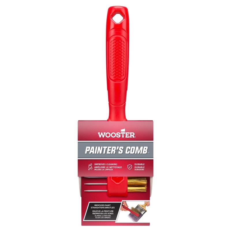 Wooster 1832 Beige Stainless Steel Brush and Roller Cleaning Tool